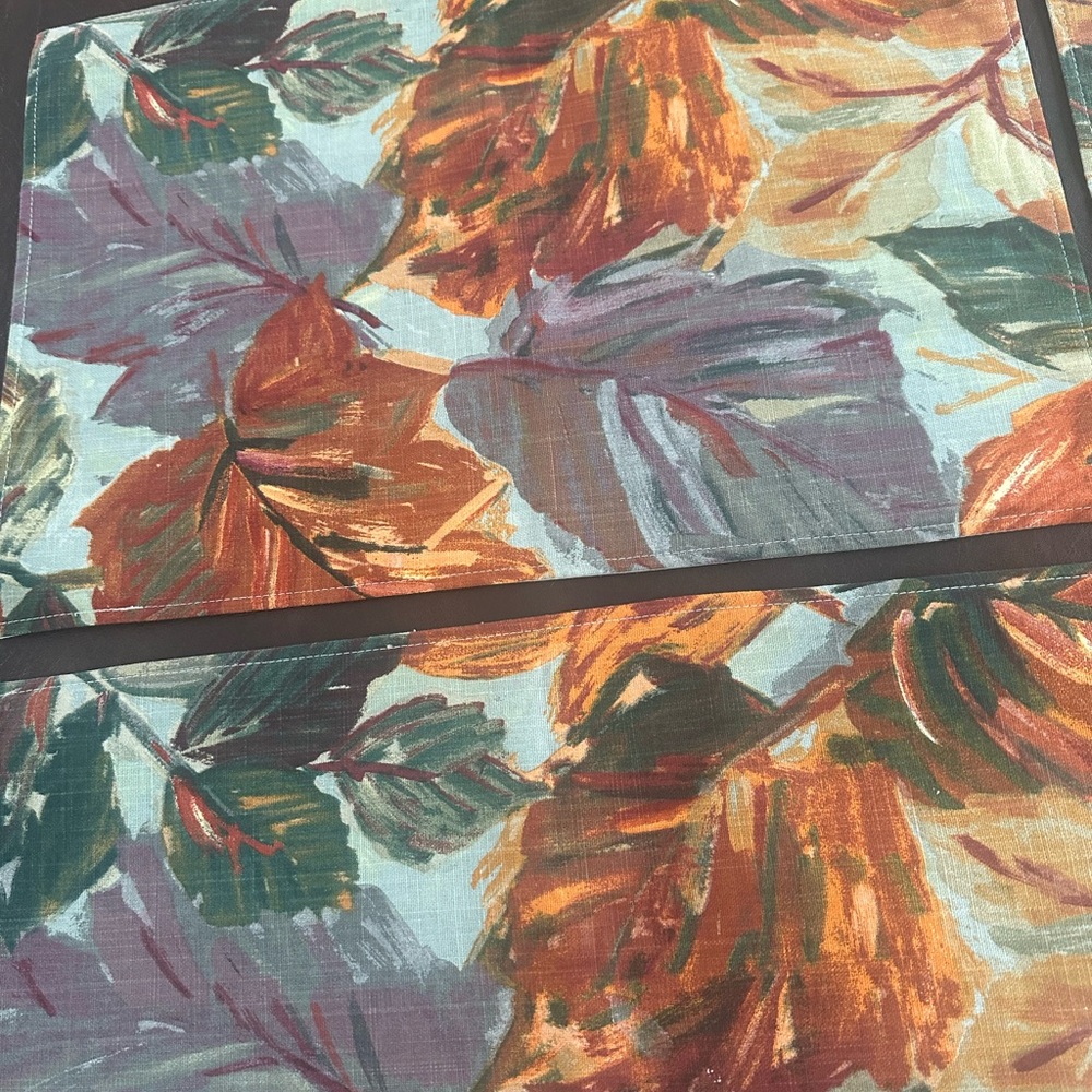 Cost Plus World Market Multicolor abstract floral placemats quantity 4